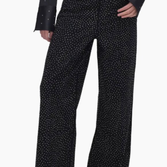 Good American Good Ease Relaxed Rhinestone Sparkle Jeans Size 0/25 - Picture 3 of 7